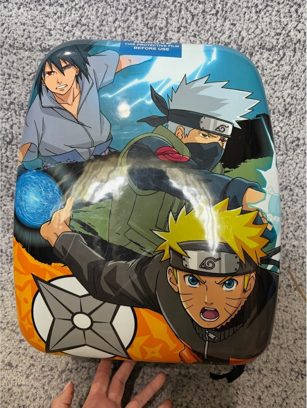 Naruto Shippuden Rolling Suitcase Luggage Naruto Kakashi Sasuke NWT Bioworld